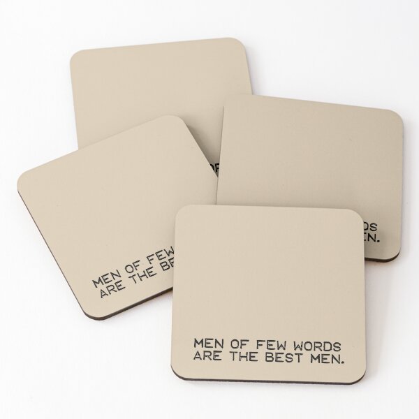 Item preview, Men of few words are the best men (black) designed and sold by didijuca.