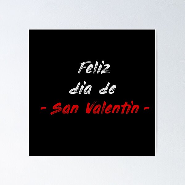 Vista previa del artículo con la obra «Feliz dia de San Valentin - Happy Valentines Day», diseñado y vendido por ALLURE-minimal.