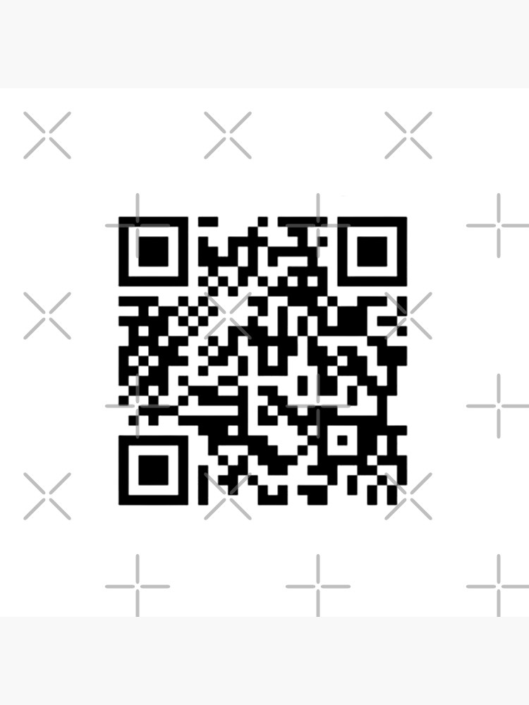 rickroll qr code -Barcode scan | Art Board Print