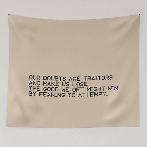 Item preview, Our doubts are traitors (black) designed and sold by didijuca.