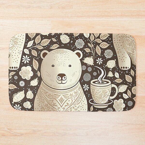 Item preview, Polar Bear and Coffee Design designed and sold by Juliascutecornr.