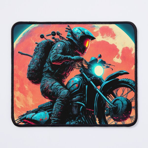 Item preview, Cyber Future Dirt Bike With Neon Colors designed and sold by KoolArtDistrict.