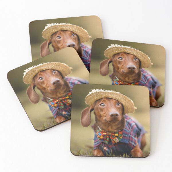 Item preview, Miniature Dachshund Wearing Sweater and Hat designed and sold by DesignVertex.