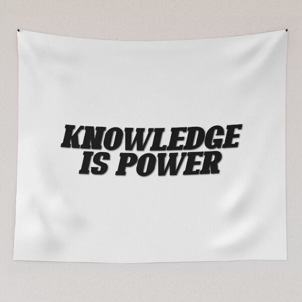 Item preview, Knowledge is power (black) designed and sold by didijuca.