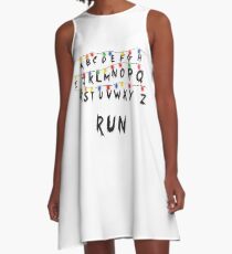 Stranger Things Lamp Run A-Line Dress