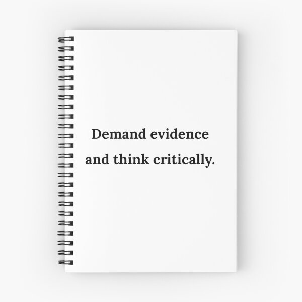 Item preview, Demand Evidence and Think Critically (Black Vintage Desing) designed and sold by BRAZILCOOLSHIRT.