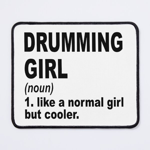 Item preview, drumming Girl Like A Normal Girl But Cooler,drumming Lovers Gift designed and sold by Dogs Geeky⭐⭐⭐⭐⭐.