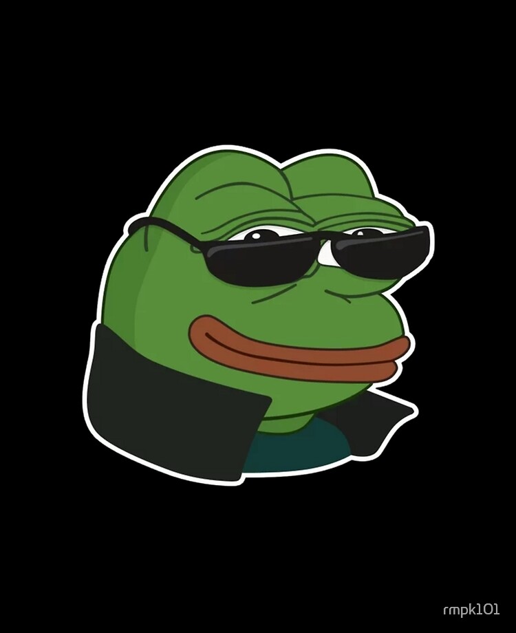 hush Poggers emote - peepo pepega twitch discord frog Mounted