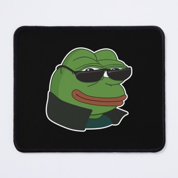 Item preview, Dark Poggers emote - peepo pepega twitch discord frog designed and sold by rmpk101.