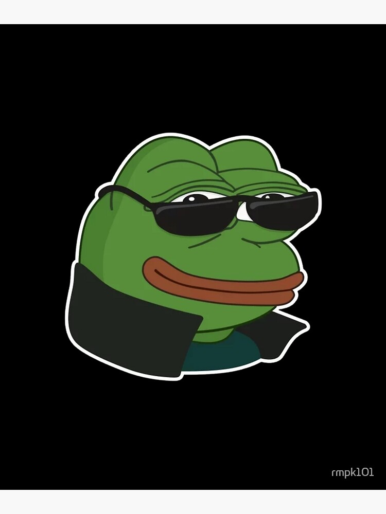 nervous poggers emote - peepo pepega twitch discord frog Art