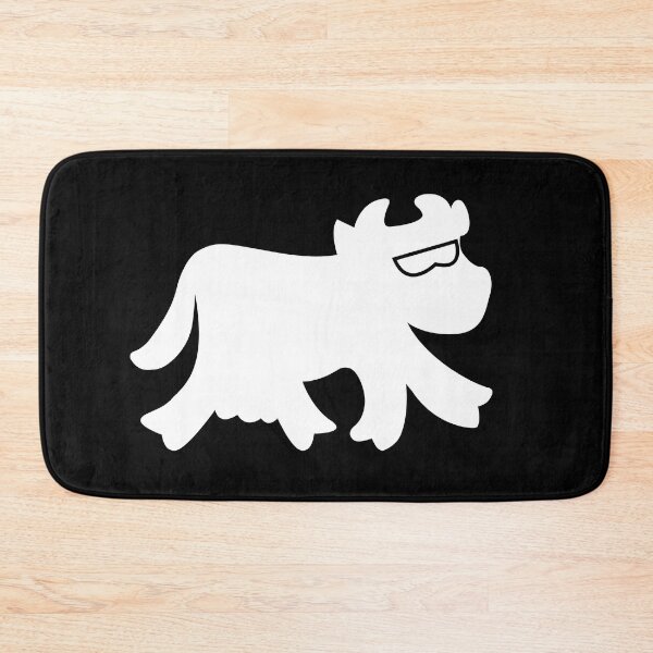 Item preview, Cheerful white cow with black spots and golden bell. Wow! Cow card design  designed and sold by paolboa.