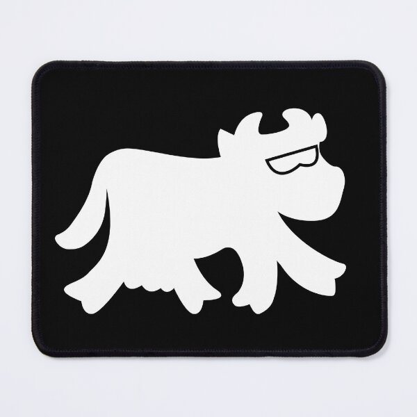 Item preview, Cheerful white cow with black spots and golden bell. Wow! Cow card design  designed and sold by paolboa.