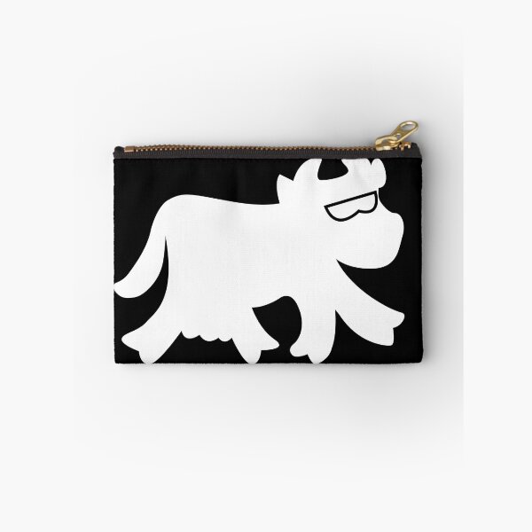 Item preview, Cheerful white cow with black spots and golden bell. Wow! Cow card design  designed and sold by paolboa.