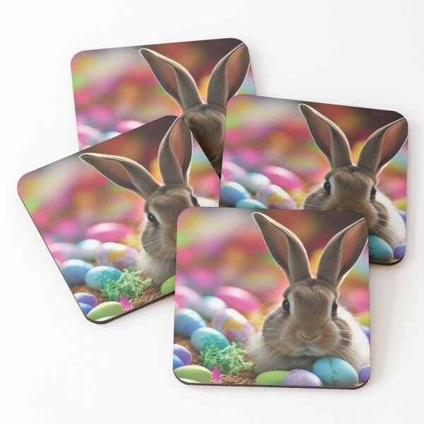 Item preview, Bunny and her eggs designed and sold by Jacalope Hunter. .