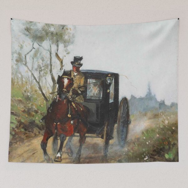 Item preview, Henri de Toulouse-Lautrec, French, 1864-1901 horse with Carriage designed and sold by Vintage Designs +.