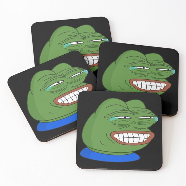 Item preview, Grinning Poggers emote - peepo pepega twitch discord frog designed and sold by rmpk101.