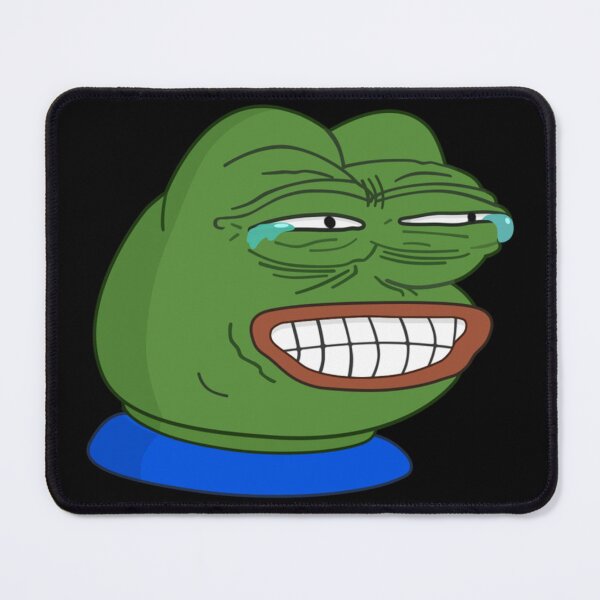 Item preview, Grinning Poggers emote - peepo pepega twitch discord frog designed and sold by rmpk101.