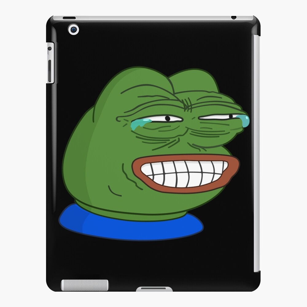 Grinning Poggers emote - peepo pepega twitch discord frog | Art Board Print