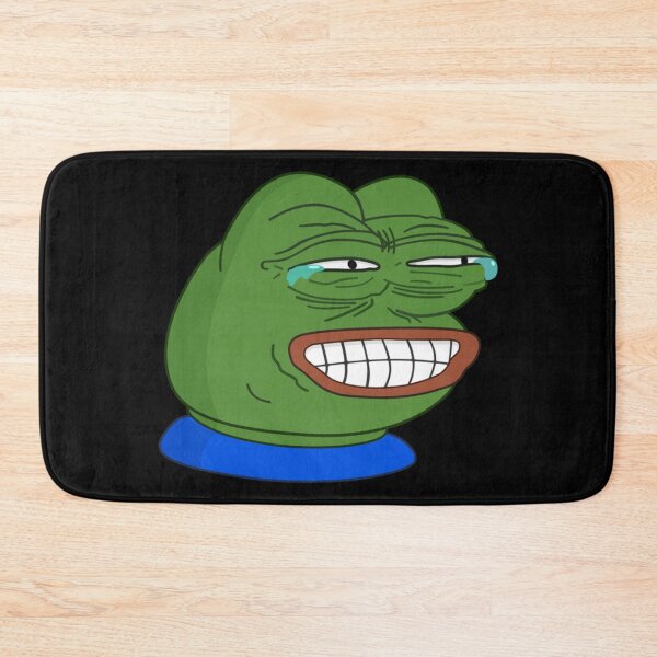Item preview, Grinning Poggers emote - peepo pepega twitch discord frog designed and sold by rmpk101.