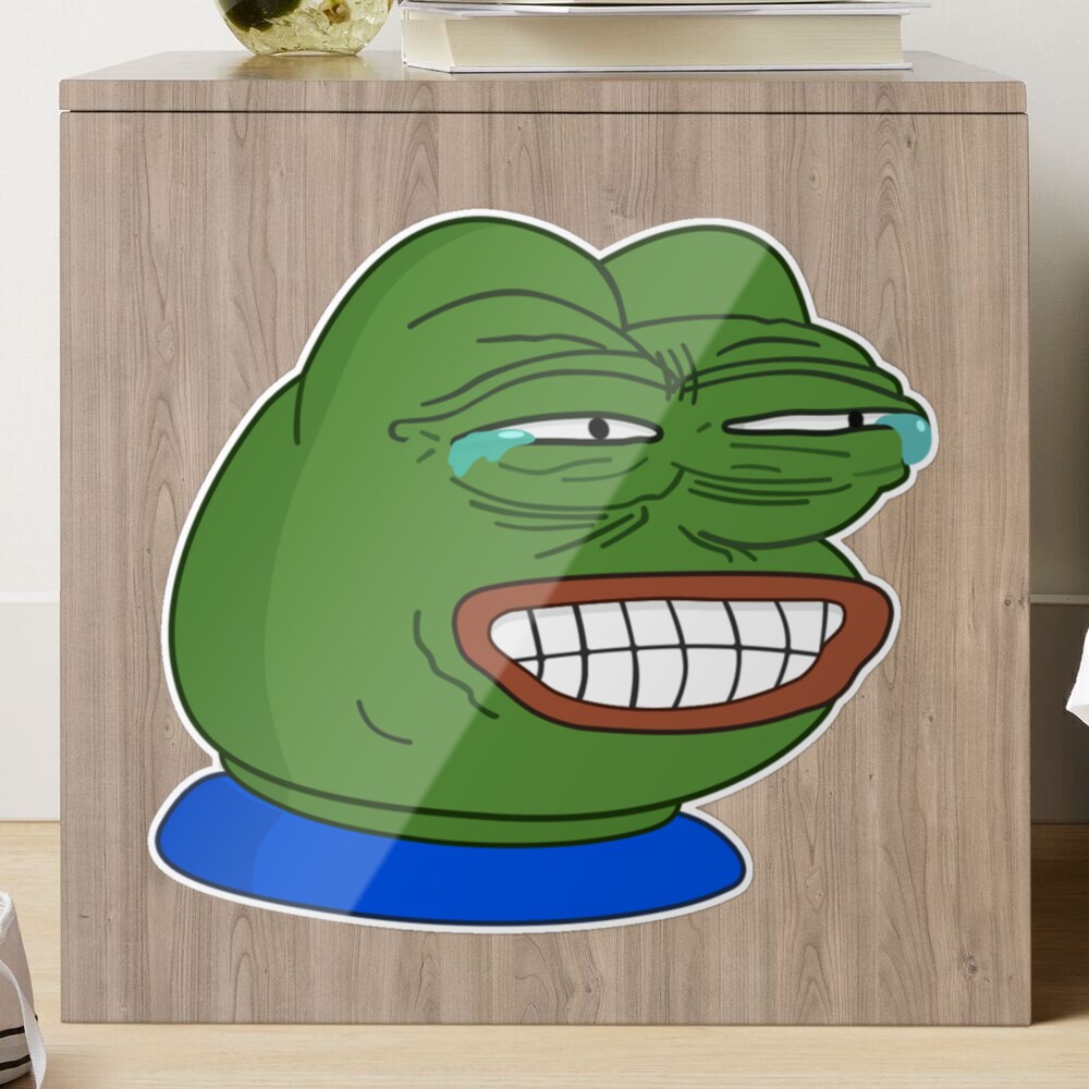 Dark Poggers emote - peepo pepega twitch discord frog Art Board