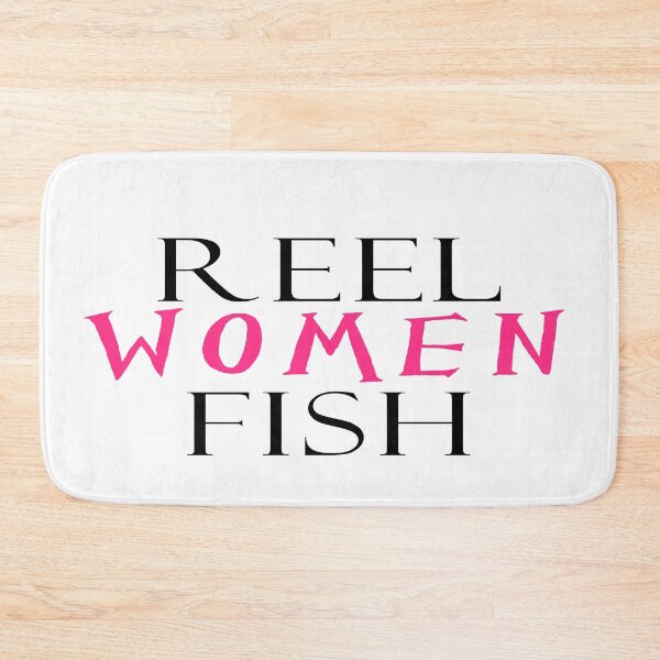 Item preview, Reel Women Fish - Black and Pink Lettering designed and sold by SouthShorePics.