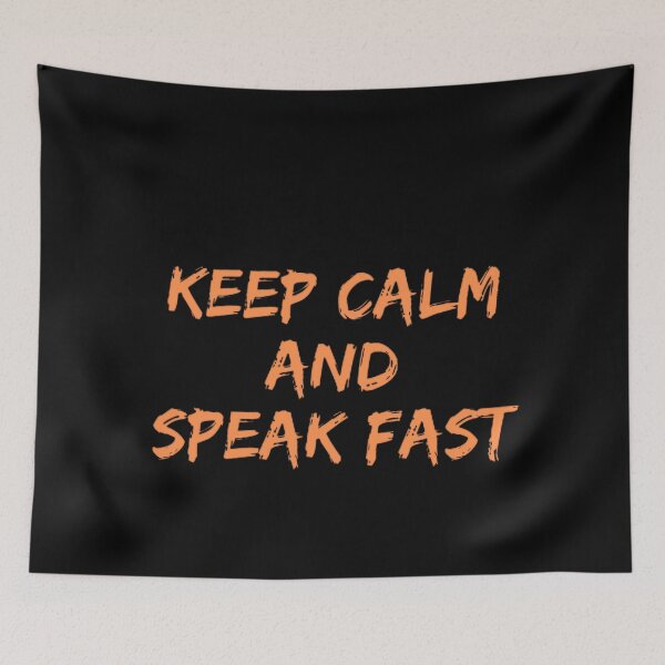 Item preview, KEEP CALM AND SPEAK FAST designed and sold by mystylecorner.