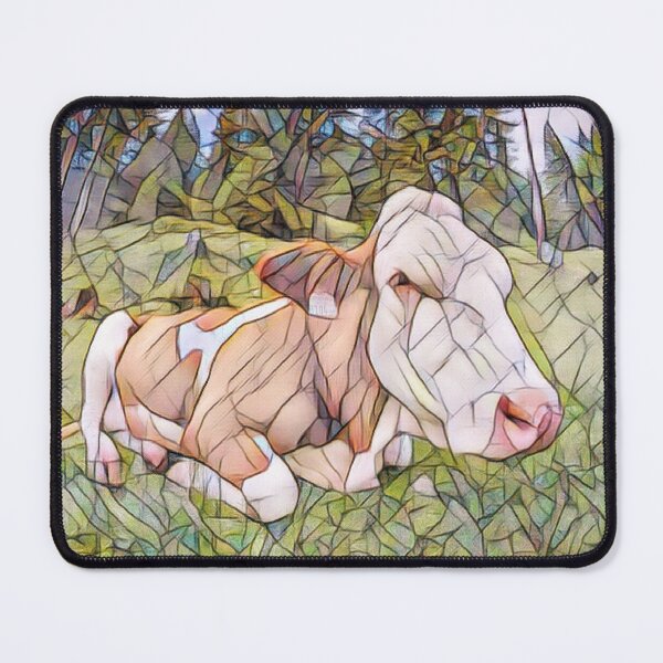 Item preview, Close Up Farm Cow Painting designed and sold by FarmsteadAcers.