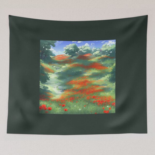 Item preview, August Field of Poppies designed and sold by FamiliarPufferfish.