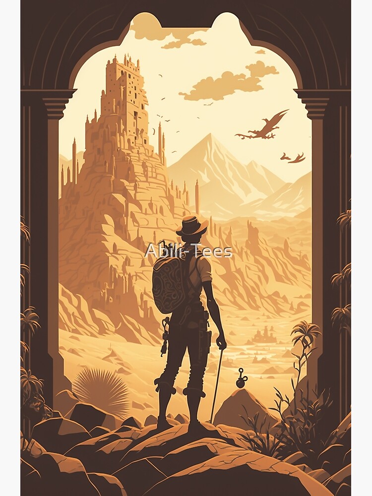 Poster for Sale avec l'œuvre « La Cité d'Or Perdue le récit d'un