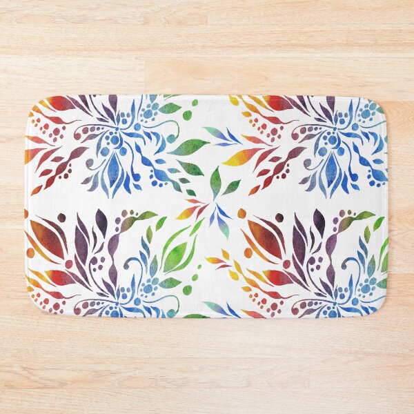 Item preview, Rainbow Watercolor Silhouettes Organic Multicolor Leaves  designed and sold by Irina Sztukowski.