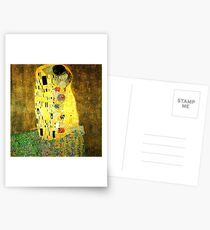 The Kiss by Gustav Klimt Postcards