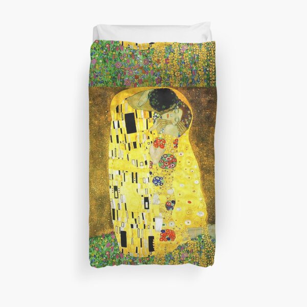 The Kiss by Gustav Klimt Duvet Cover