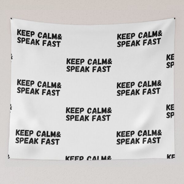 Item preview, KEEP CALM AND SPEAK FAST designed and sold by mystylecorner.