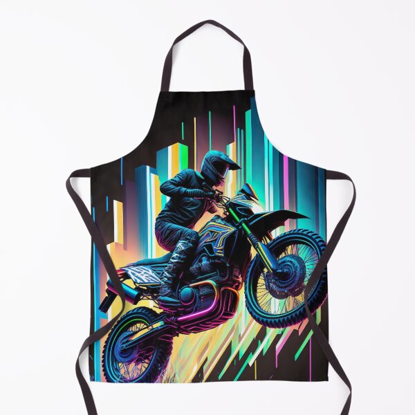 Item preview, Cyber Future Dirt Bike With Neon Colors designed and sold by KoolArtDistrict.