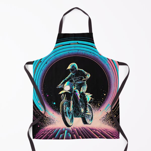 Item preview, Cyber Future Dirt Bike With Neon Colors designed and sold by KoolArtDistrict.
