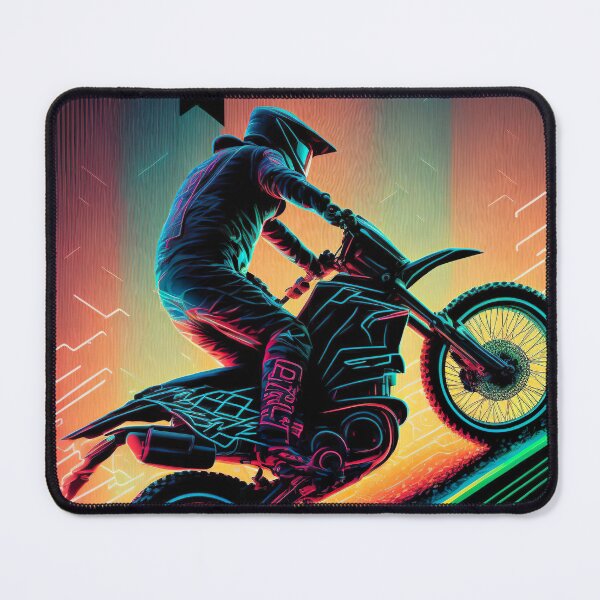 Item preview, Cyber Future Dirt Bike With Neon Colors designed and sold by KoolArtDistrict.
