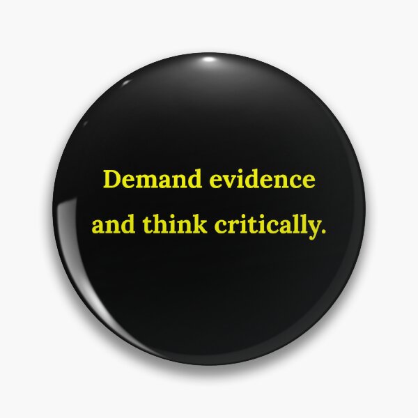 Item preview, Demand Evidence and Think Critically (Yellow Vintage Desing) designed and sold by BRAZILCOOLSHIRT.