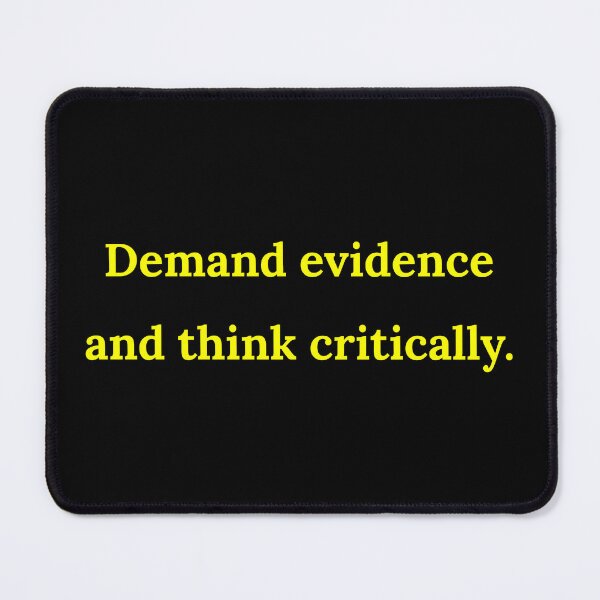 Item preview, Demand Evidence and Think Critically (Yellow Vintage Desing) designed and sold by BRAZILCOOLSHIRT.