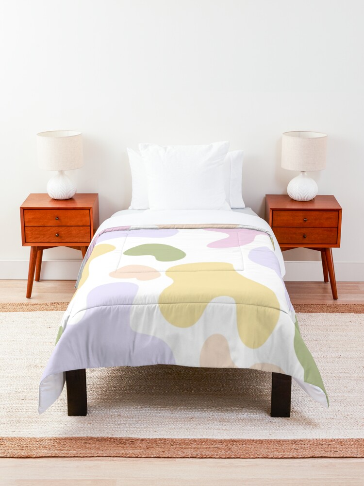 Disover Pastel Rainbow Cow Print Quilt