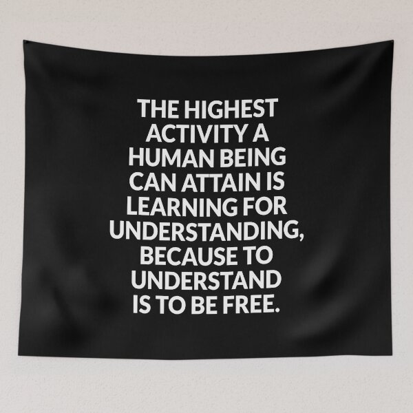 Item preview, Inspiring philosophical quotes about life - To understand is to be free - Spinoza designed and sold by Inspirationmotivation.