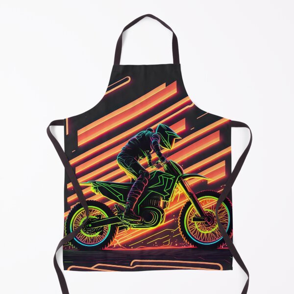 Item preview, Cyber Future Dirt Bike With Neon Colors designed and sold by KoolArtDistrict.