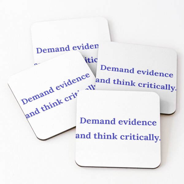 Item preview, Demand Evidence and Think Critically (Blue Vintage Desing) designed and sold by BRAZILCOOLSHIRT.