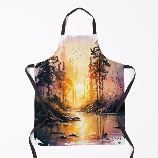 Item preview, Cool Watercolor Art-Sunset Scenery designed and sold by letsgetinspired.