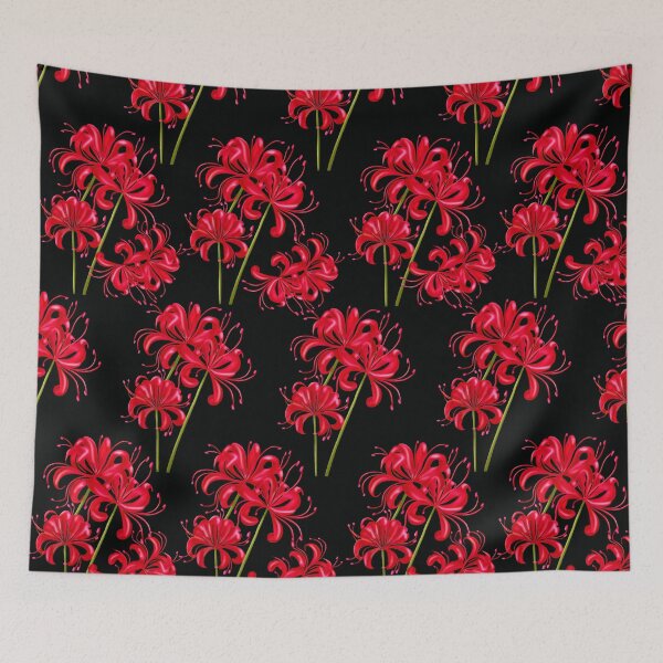 Item preview, Japanese death flowers, pattern, Higanbana designed and sold by AvotArt.