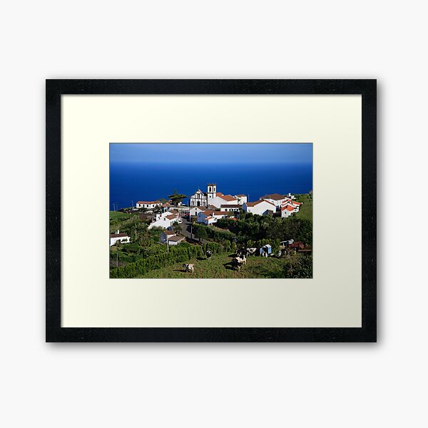Parish in the Azores islands Framed Art Print