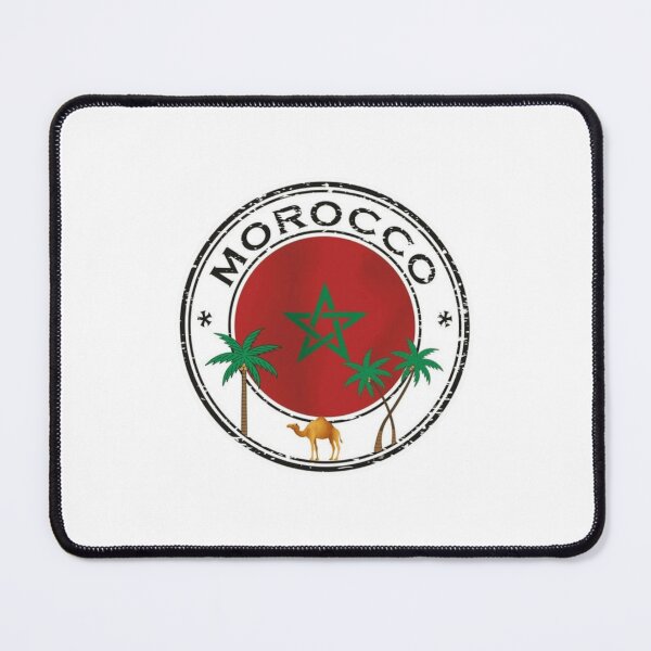 Item preview, Morocco Seal Sticker Round Flag designed and sold by AME ⭐⭐⭐⭐⭐.