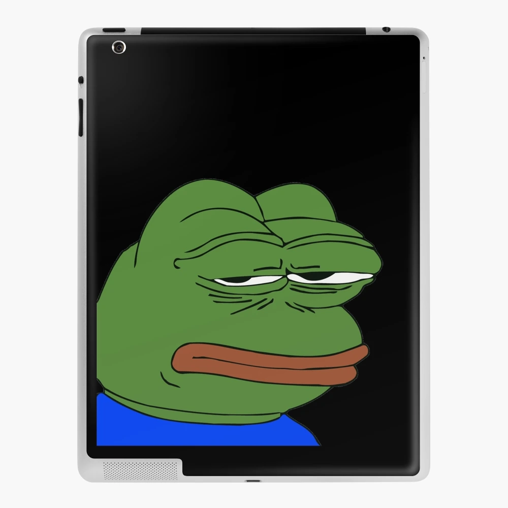 Grinning Poggers emote - peepo pepega twitch discord frog | Art Board Print