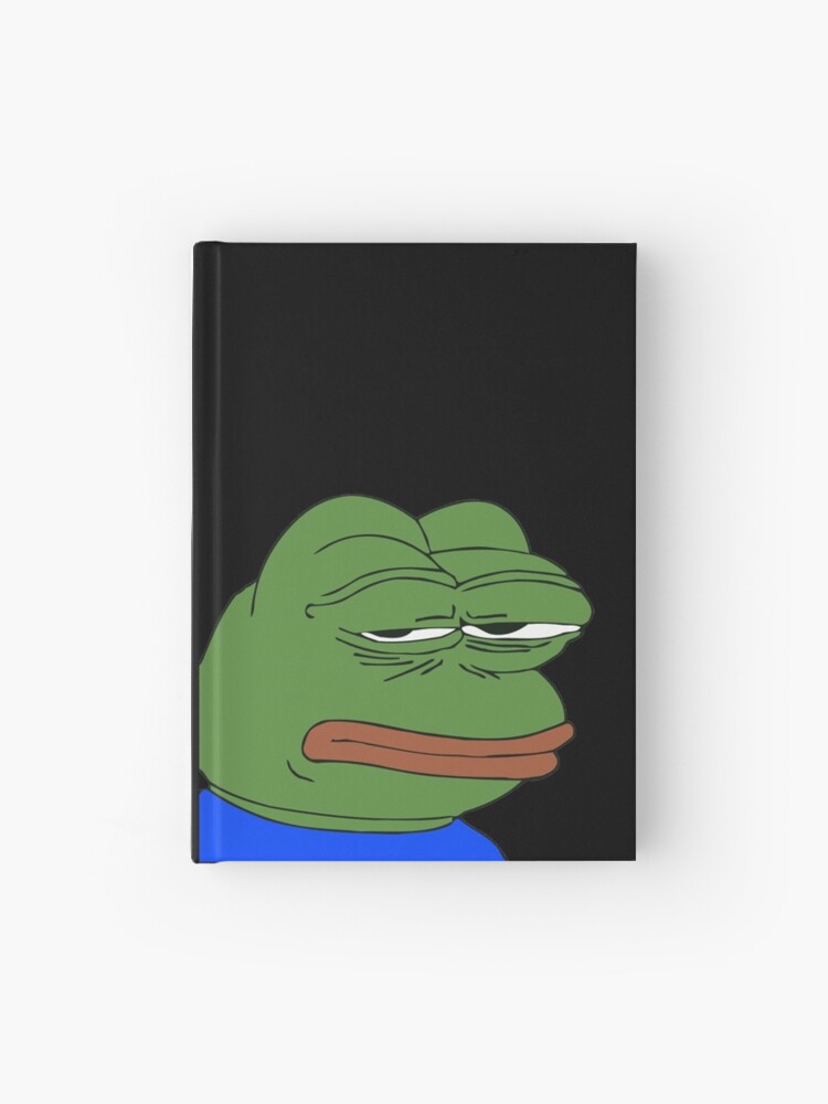 Bored poggers emote - peepo pepega twitch discord frog Hardcover