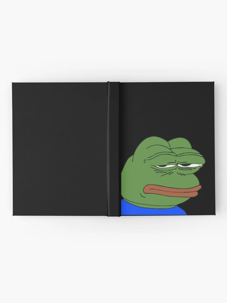 Bored poggers emote - peepo pepega twitch discord frog Hardcover