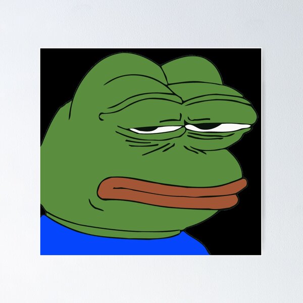 nervous poggers emote - peepo pepega twitch discord frog Art